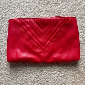Red Quilted Women's Clutch